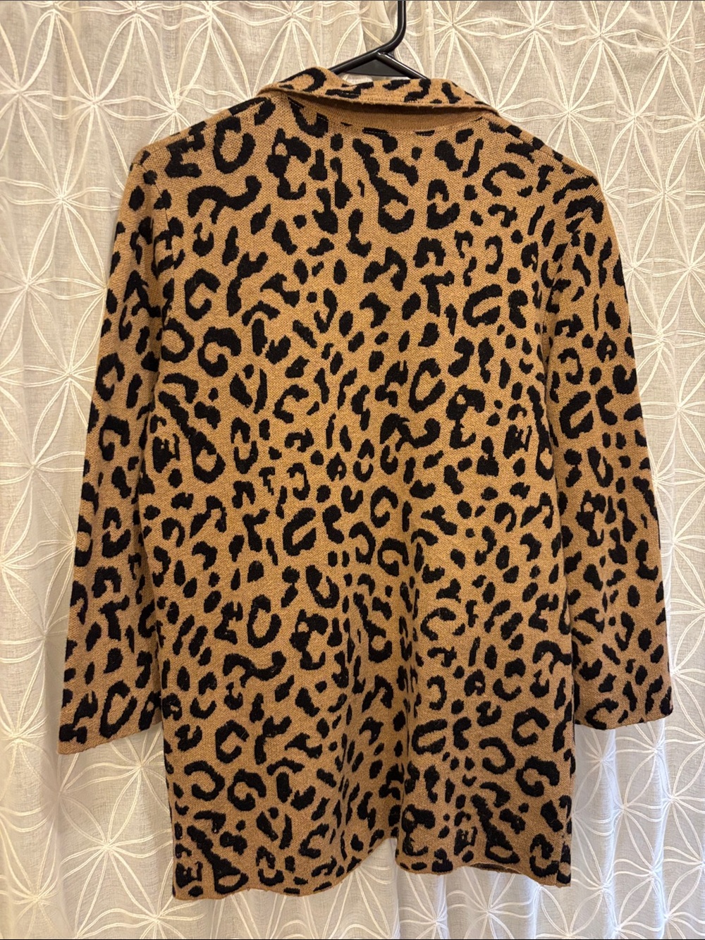 J. Crew Leopard Print Open-Front Blazer Jacket - Tan & Black - Picture 6 of 7
